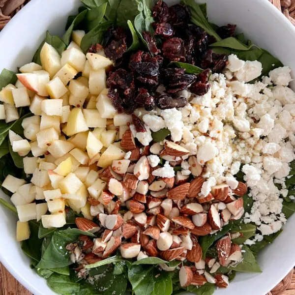 Ensalada de Espinaca con Manzana