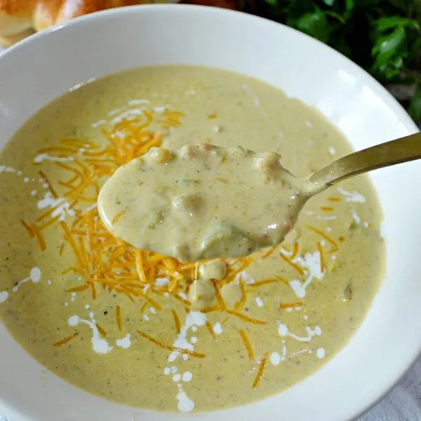 Crema de brocoli y queso