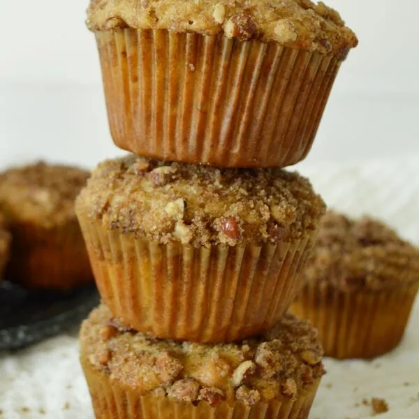 Muffins de platano con nuez